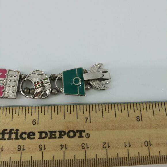 Studio C Charm Bracelet Fashion Purses Bags Enamel Cute Colorful Wristwatch - Picture 7 of 12